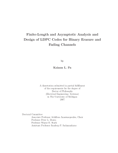Finite-Length and Asymptotic Analysis and Design of LDPC