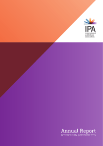 Annual Report - International Publishers Association
