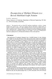 Decomposition of Multiport Elements in a Revised Multibond Graph