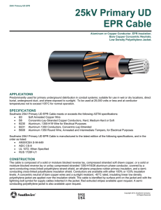 25kV Primary UD EPR Cable
