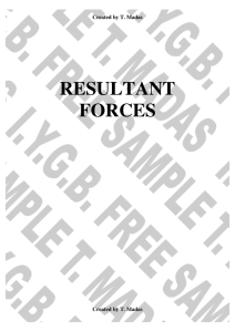 resultant forces