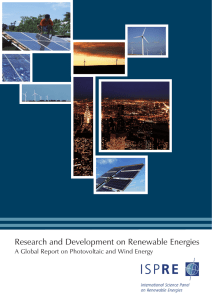 Research and Development on Renewable Energies