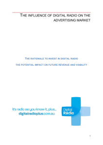 the influence of digital radio on the advertising market
