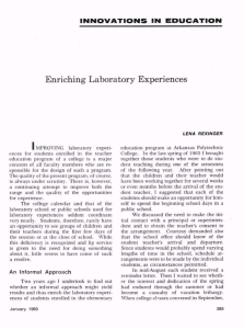 Enriching Laboratory Experiences