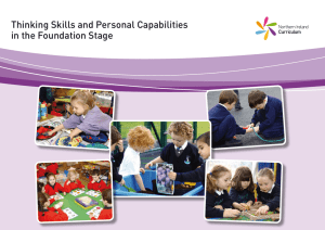 Thinking Skills and Personal Capabilities in the Foundation Stage
