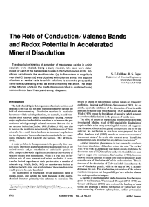 The Role of Conduction/Valence Bands and Redox Potential in