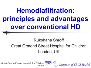 Hemodiafiltration: principles and advantages over conventional HD
