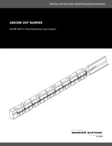 absorb 350® barrier - Barrier Systems, Inc.
