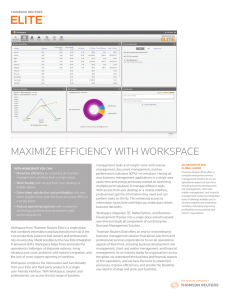 MAXIMIZE EFFICIENCY WITH WORKSPACE