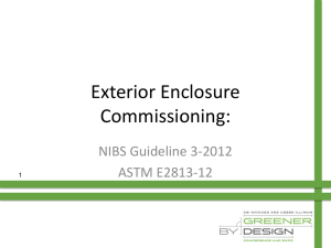 Exterior Enclosure Commissioning: - USGBC - USGBC