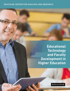 Educational Technology and Faculty
