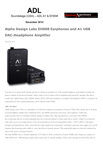 Alpha Design Labs EH008 Earphones and A1 USB DAC