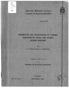 Absorption and transmission of thermal radiation by single and