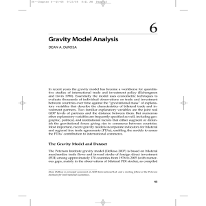 Gravity Model Analysis - Peterson Institute for International Economics