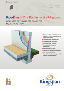 K12 Plus Internal Dry-lining board