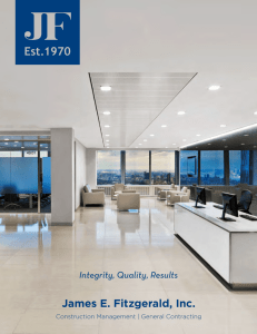 James E. Fitzgerald, Inc. Integrity, Quality, Results