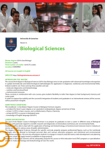 Biological Sciences - Università di Camerino