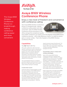 Avaya B169 Wireless Conference Phone