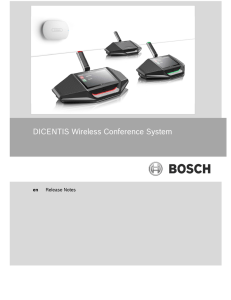 DICENTIS Wireless Conference System