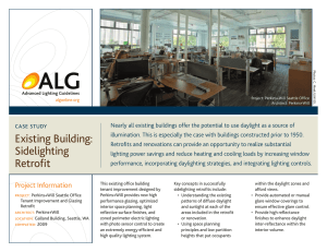 Existing Building: Sidelighting Retrofit