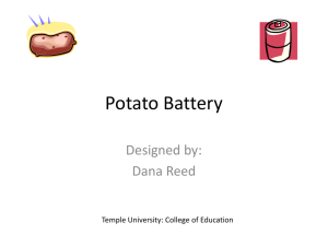 Potato Battery - Science Inquiry Picture Labs