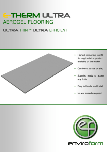 E-Therm Ultra Flooring Brochure