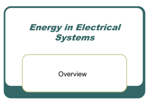 Energy in Electrical Systems