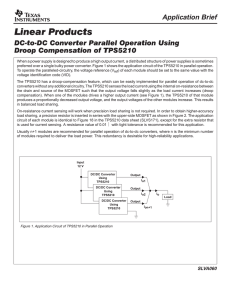 DC-DC Converters Parallel Operation Using Droop Compensation
