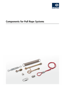 Components for Pull Rope Systems