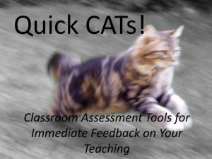 Classroom Assessment Tools for Immediate Feedback on Your