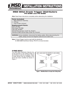 MSD 8489 Distributor Installation Instructions