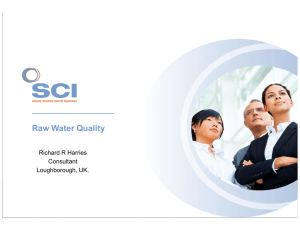 Raw Water Quality - Society of Chemical Industry
