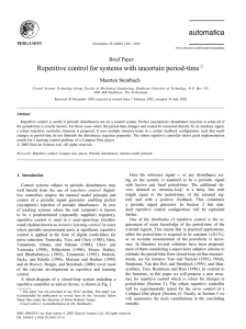 Repetitive control for systems with uncertain period-time