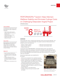PERFORMADRIL® System Helps Maintain Wellbore Stability and