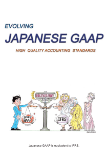 Japanese GAAP is equivalent to IFRS.
