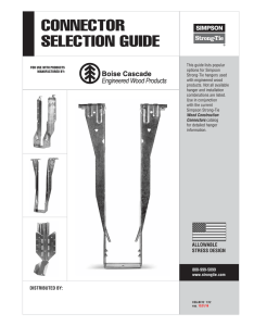Connector Selection Guide: Boise Cascade Engineered Wood