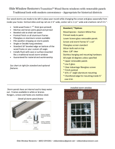 Olde Window Restorers Transition™ Wood Storm windows with