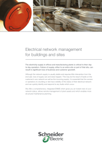 Electrical network management for buildings