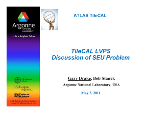 TileCAL LVPS Discussion of SEU Problem