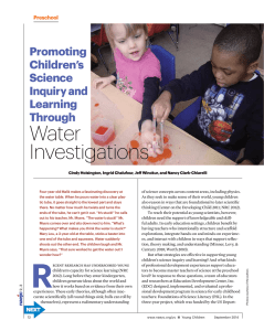 Water Investigations - National Association for the Education of