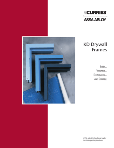 KD Drywall Frames