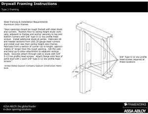 Drywall Framing Instructions