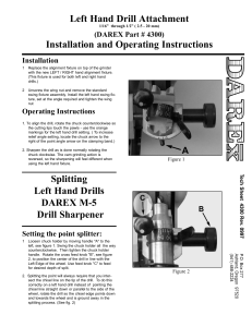 Left Hand Drill Attachment — 4300 Manual