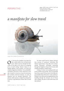 a manifesto for slow travel