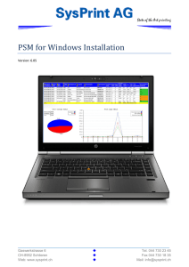 PSM for Windows Installation