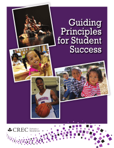 Guiding Principles for Student Success