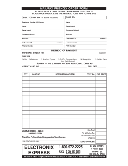 Non-residentail Service Request Load Sheet Form