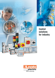 Leaflet - Control solutions for industry