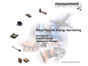 Piezo Film for Energy Harvesting