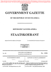 Fire Brigade Services Act - South African Government